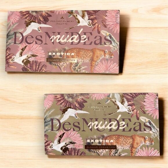 Alamar Cosmetics DesNudeAs Exotica Pressed Pigment Palette Nude Pink 8 Shades - Picture 2 of 8